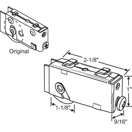 Strybuc Patio Door Roller Assembly 9-218